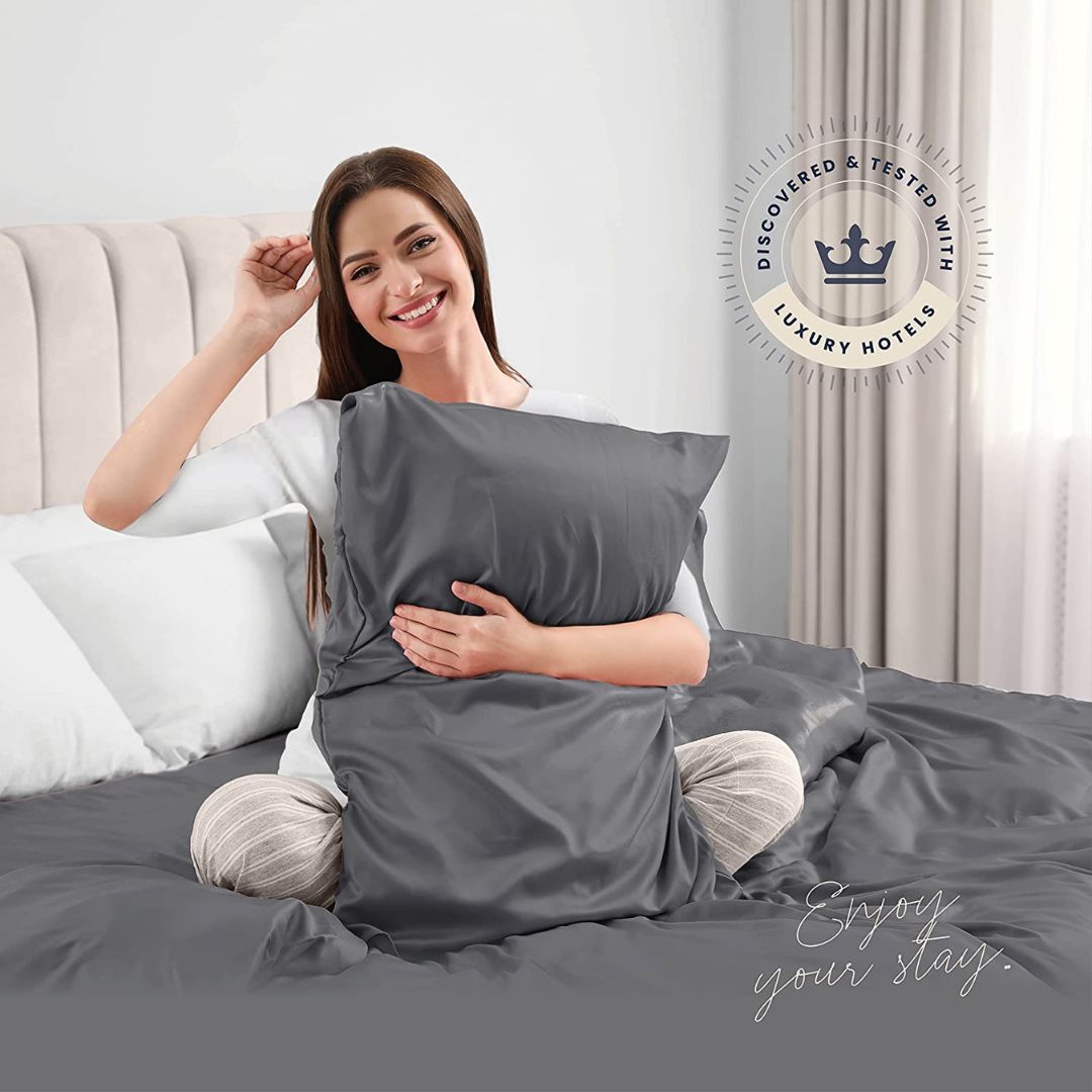 Nacove® Luxe Silk Fitted Sheet Set
