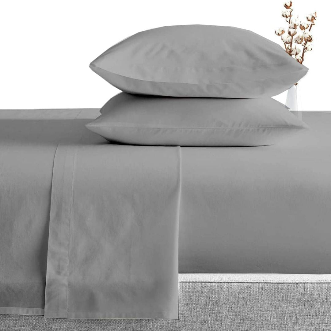 Nacove® Luxe Silk Flat Sheet Set